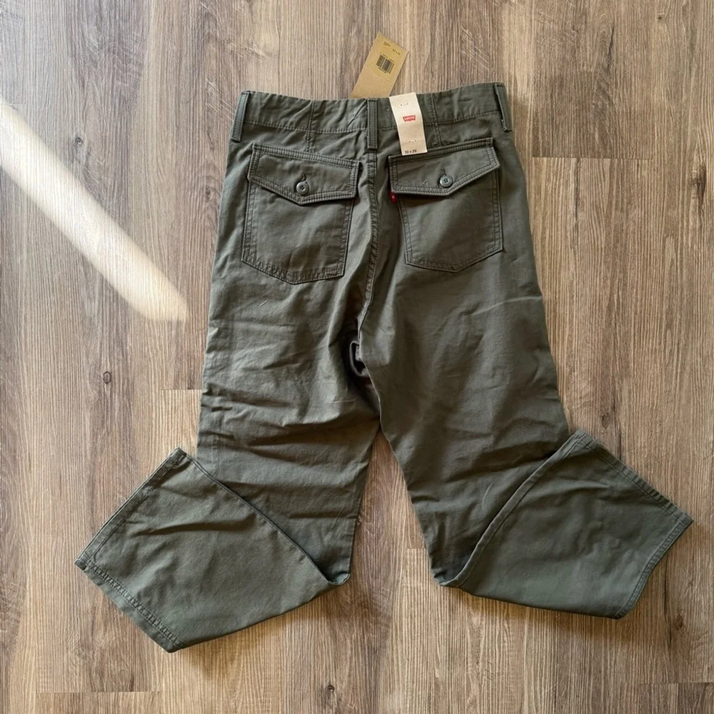 Levi's Ribcage Utility Wide Leg 30 x 29 NWT Green - Picture 6 of 7